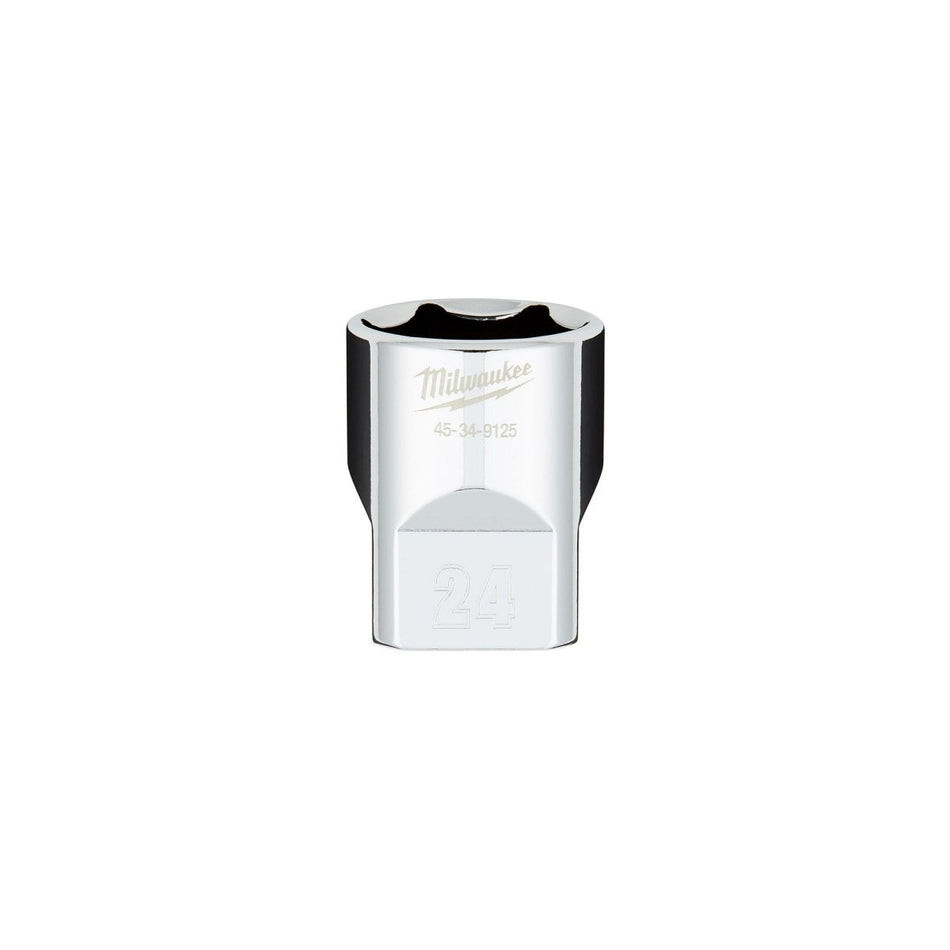 1/2" Drive 24MM Metric 6 - Point Socket with FOUR FLAT™ Sides - AAA Industrial Supply