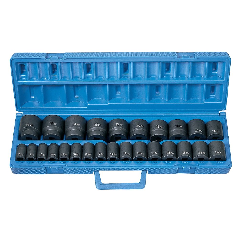 1/2" Drive 26 Pc. Standard Length Metric Master Set - AAA Industrial Supply