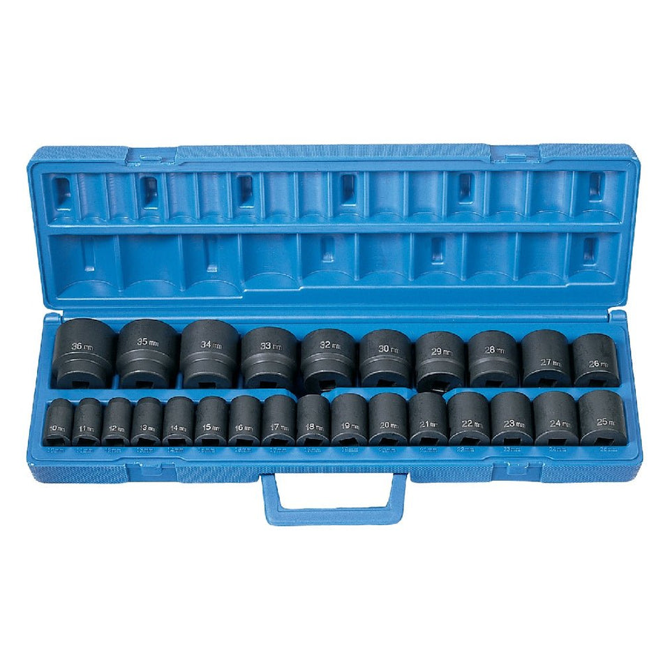 1/2" Drive 26 Pc. Standard Length Metric Master Set - AAA Industrial Supply