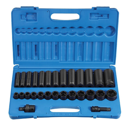 1/2" Drive 28 Pc. Standard/Deep Set - AAA Industrial Supply