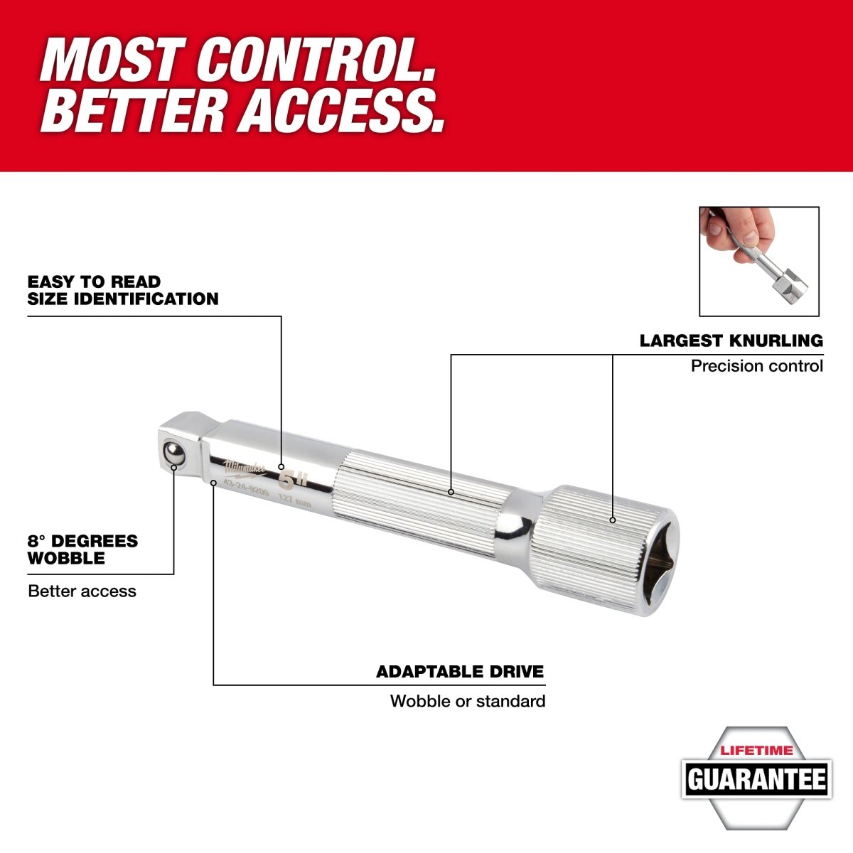 1/2" Drive 3" Wobble Extension - AAA Industrial Supply