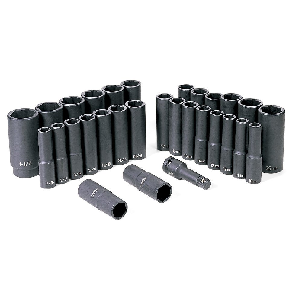 1/2" Drive 30 Piece SAE & Metric Deep Set - AAA Industrial Supply