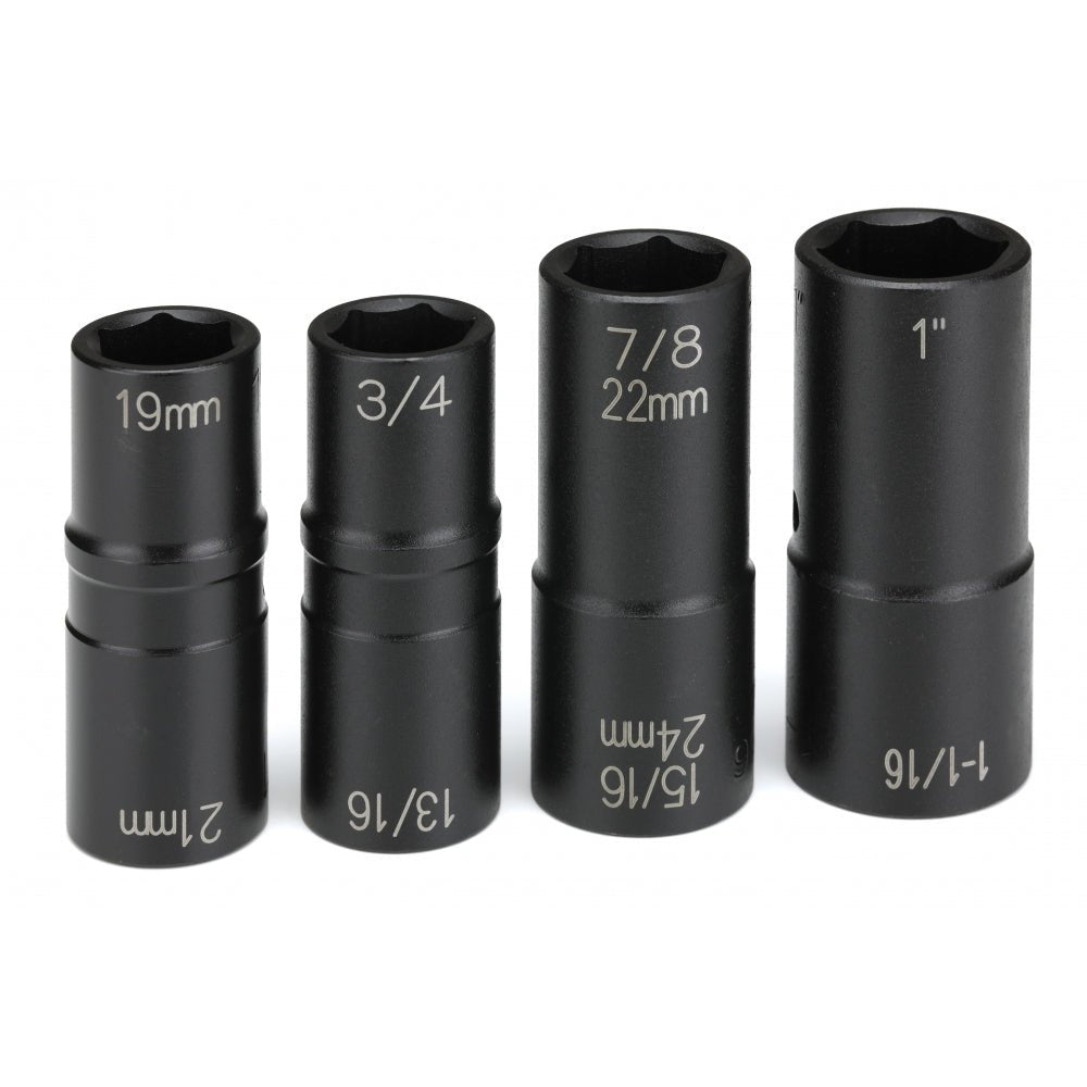 1/2" Drive 4 Piece "Flip" Socket Set - AAA Industrial Supply