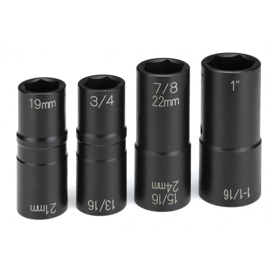 1/2" Drive 4 Piece "Flip" Socket Set - AAA Industrial Supply