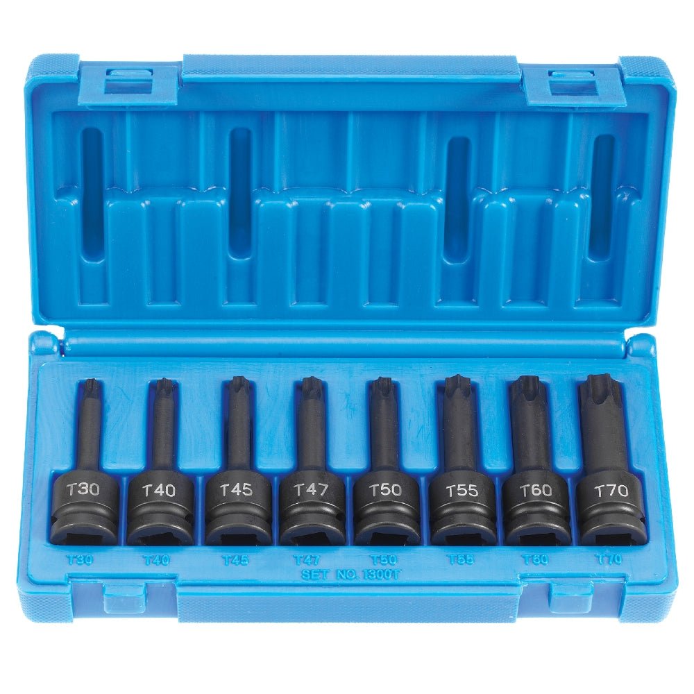 1/2" Drive 8 Piece Internal Star Impact Driver Set - AAA Industrial Supply