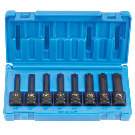 1/2" Drive 8 Piece Internal Star Impact Driver Set - AAA Industrial Supply