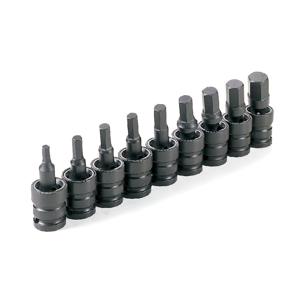 1/2" Drive 9 Piece Metric Universal Hex Driver Set - AAA Industrial Supply