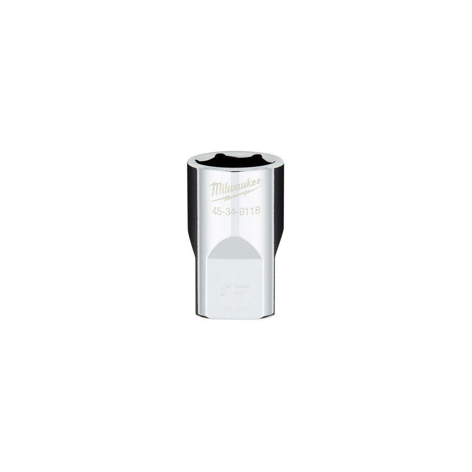 1/2" Drive Metric 17MM 6 - Point Socket with FOUR FLAT™ Sides - AAA Industrial Supply