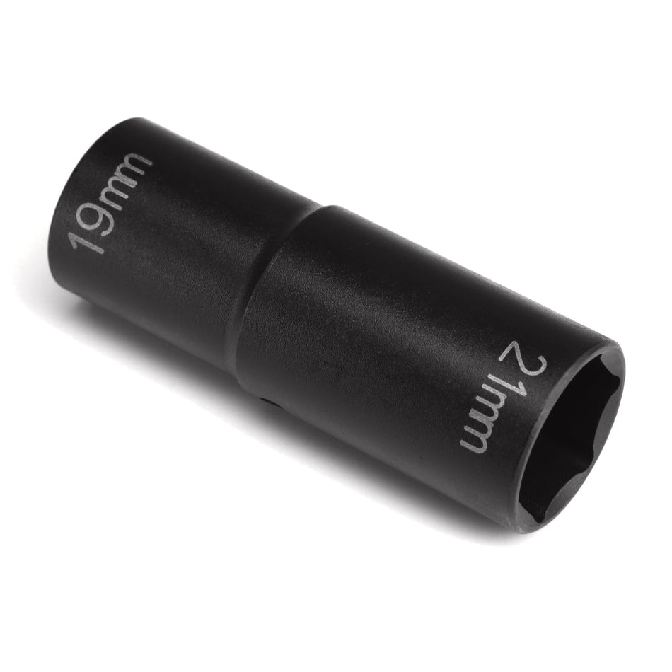 1/2" Drive x 19mm & 21mm Extra - Thin Wall Flip - AAA Industrial Supply