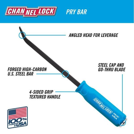 12 - inch Channellock Pry Bar, 3/8" x 7" - AAA Industrial Supply