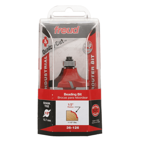 1/2" Quadra - Cut Radius Beading Bit - AAA Industrial Supply