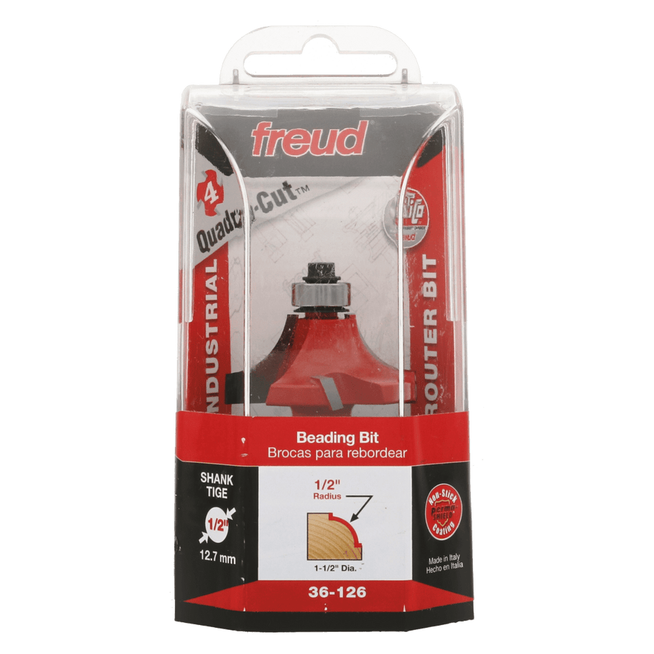 1/2" Quadra - Cut Radius Beading Bit - AAA Industrial Supply