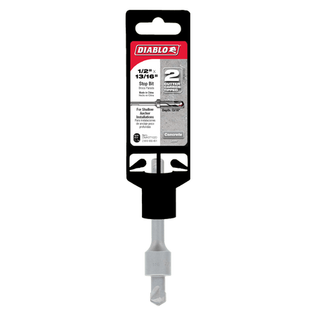 1/2" x 13/16" SDS - Plus 2 - Cutter Carbide - Tipped Hammer Stop Bit - AAA Industrial Supply
