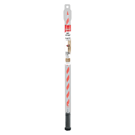 1/2" x 17 - 1/2" Auger Bit for Wood & Nail - Embedded Wood - AAA Industrial Supply