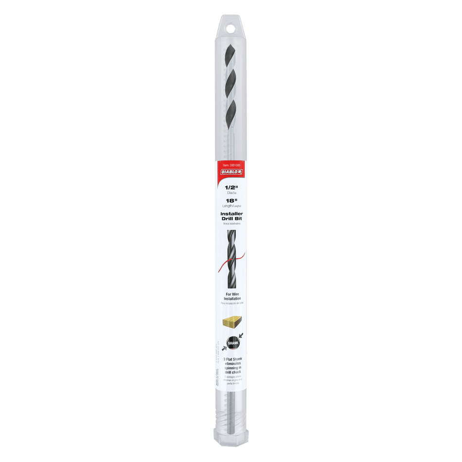 1/2" x 18" Installer Drill Bit for Wood - AAA Industrial Supply