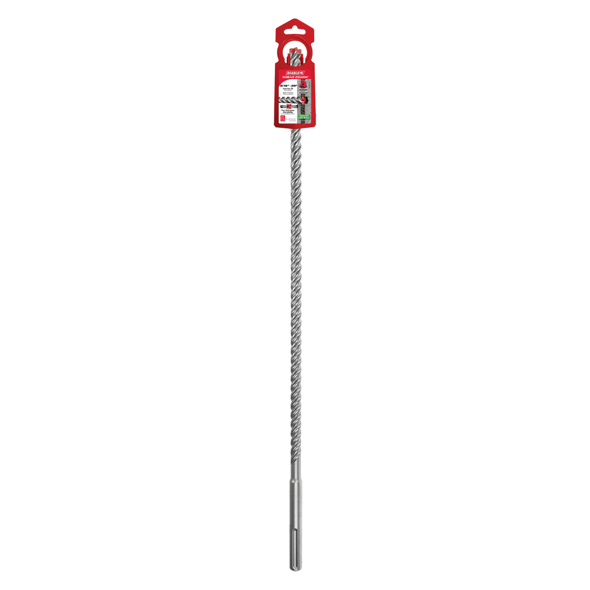 1/2" x 24" x 29" Rebar Demon™ SDS - Max 4 - Cutter Full Carbide Head Hammer Drill Bit - AAA Industrial Supply