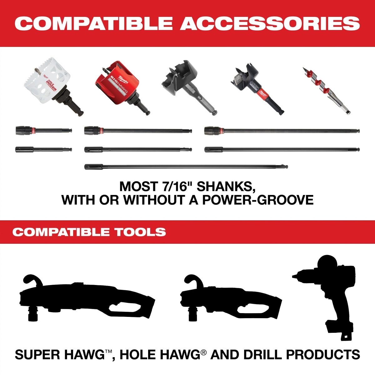 12" x 7/16" Universal QUIK - LOK™ Extension - AAA Industrial Supply