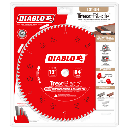 12" x 84 - Teeth TrexBlade™ Saw Blade for Composites and Plastic - AAA Industrial Supply