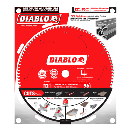 12" x 96 - Teeth Saw Blade for Medium Aluminum - AAA Industrial Supply