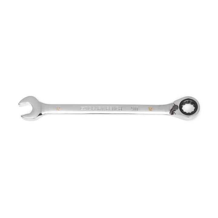 12mm 90 - Tooth 12 Point Reversible Ratcheting Wrench - AAA Industrial Supply