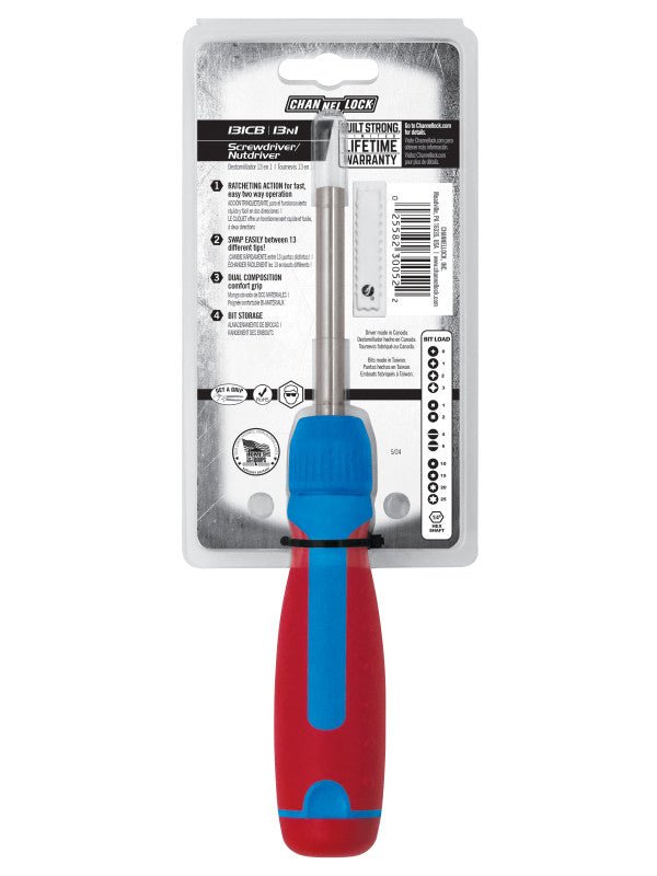 13 - in - 1 Channellock Ratcheting Screwdriver - AAA Industrial Supply