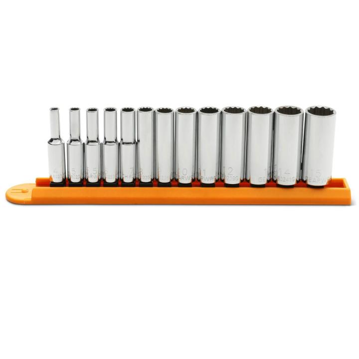 13 Piece 1/4" Drive 12 Point Deep Metric Socket Set - AAA Industrial Supply