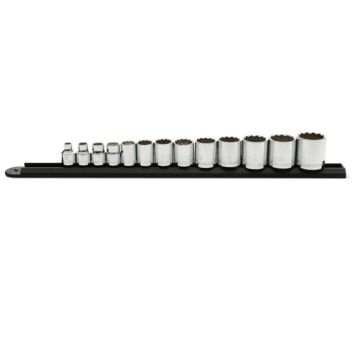 13 Piece 3/8" Drive 12 Point Standard SAE Socket Set - AAA Industrial Supply