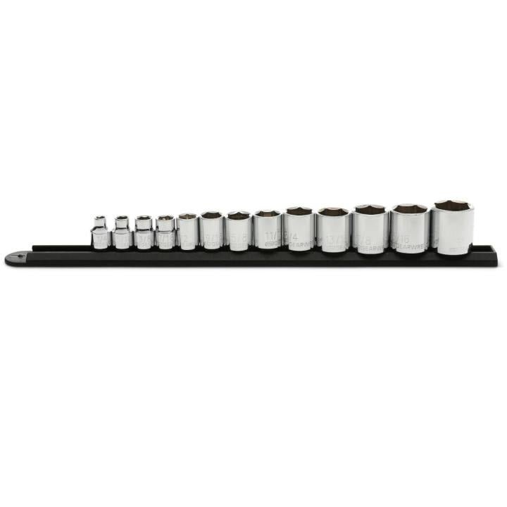 13 Piece 3/8" Drive 6 Point Standard SAE Socket Set - AAA Industrial Supply