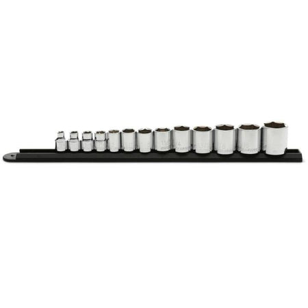 13 Piece 3/8" Drive 6 Point Standard SAE Socket Set - AAA Industrial Supply
