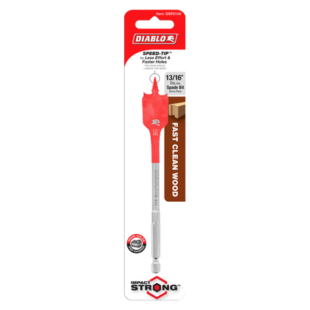 13/16" x 6" Spade Bit for Wood - AAA Industrial Supply