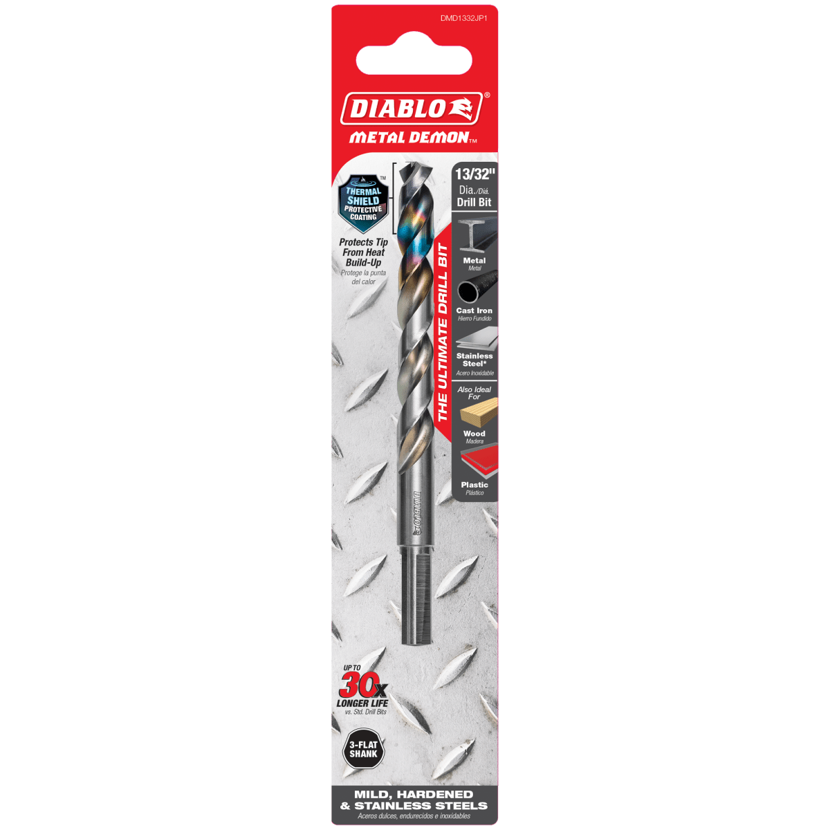 13/32" Metal Demon™ Drill Bit for Mild, Hardened and Stainless Steels - AAA Industrial Supply