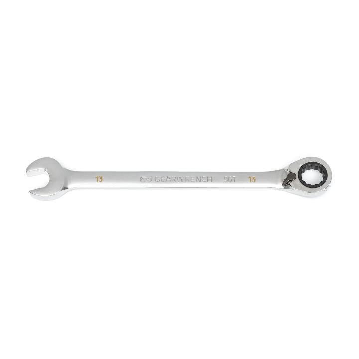 13mm 90 - Tooth 12 Point Reversible Ratcheting Wrench - AAA Industrial Supply