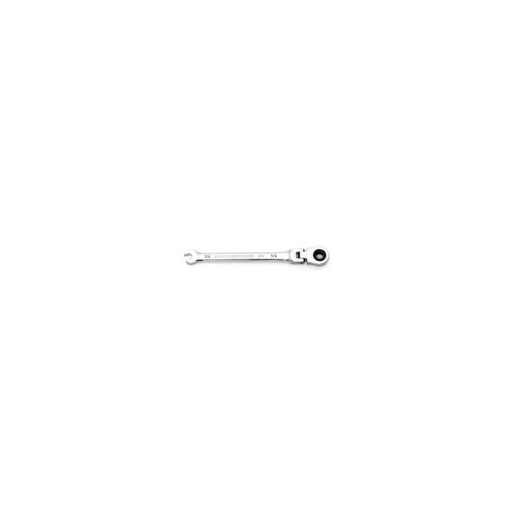 1/4" 90 - Tooth 12 Point Flex Head Ratcheting Combination Wrench - AAA Industrial Supply