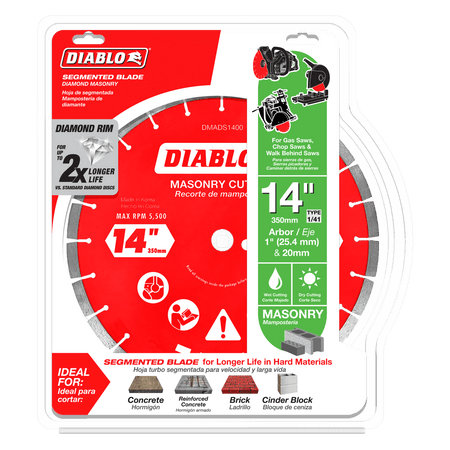 14" Diamond Segmented Masonry Cut - Off Blade - AAA Industrial Supply