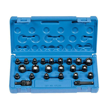 1/4" Dr. 23 Pc. Std. Length SAE/Met. Magnetic Set - AAA Industrial Supply