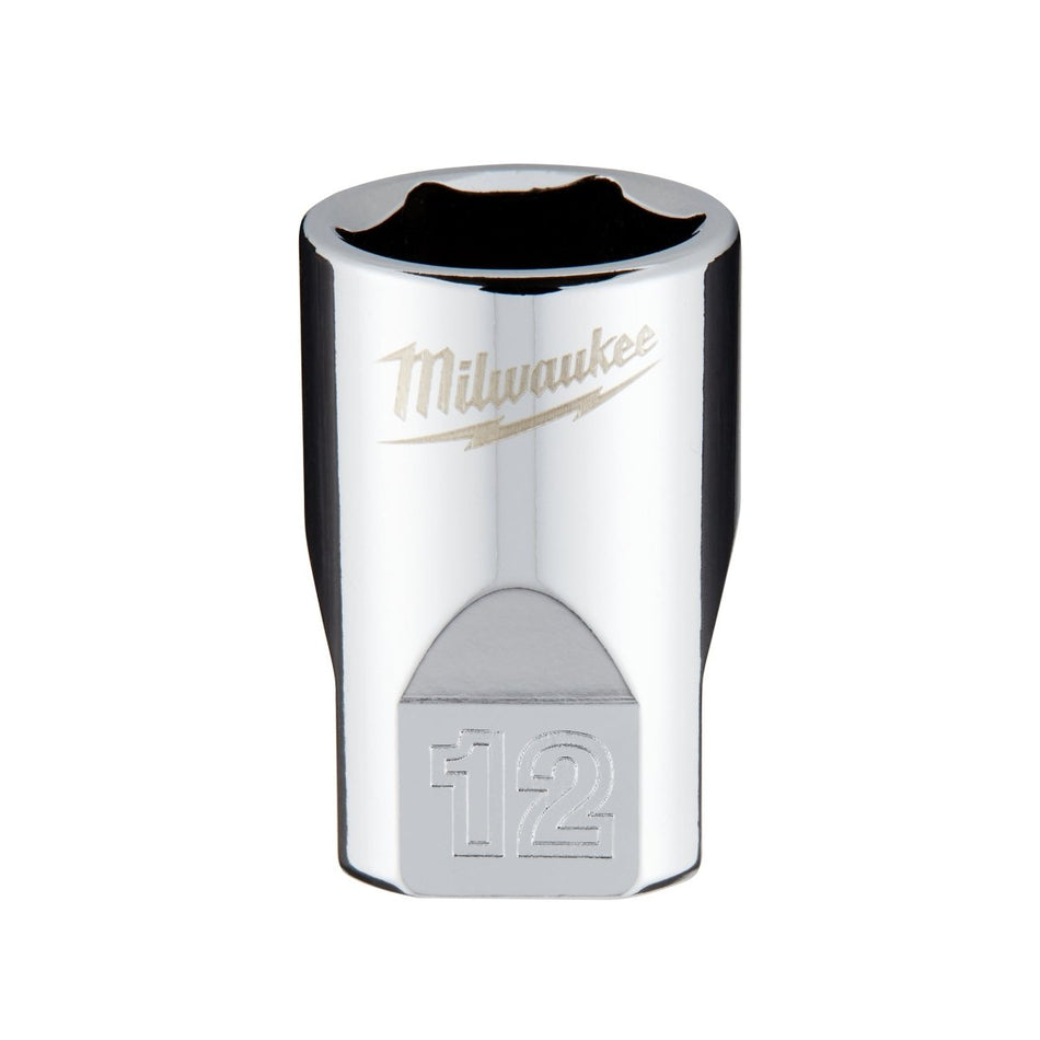 1/4" Drive 12mm Metric Socket with FOUR FLAT™ Sides - AAA Industrial Supply
