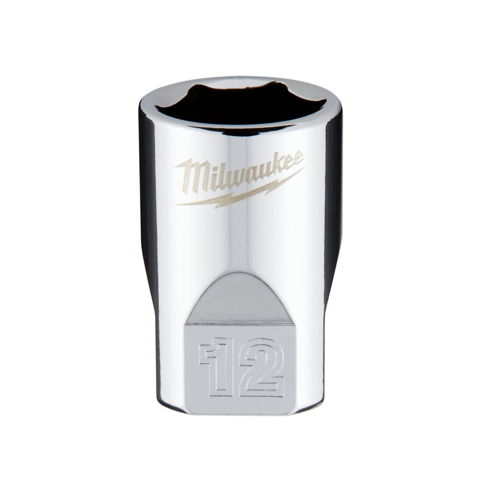 1/4" Drive 12mm Metric Socket with FOUR FLAT™ Sides - AAA Industrial Supply