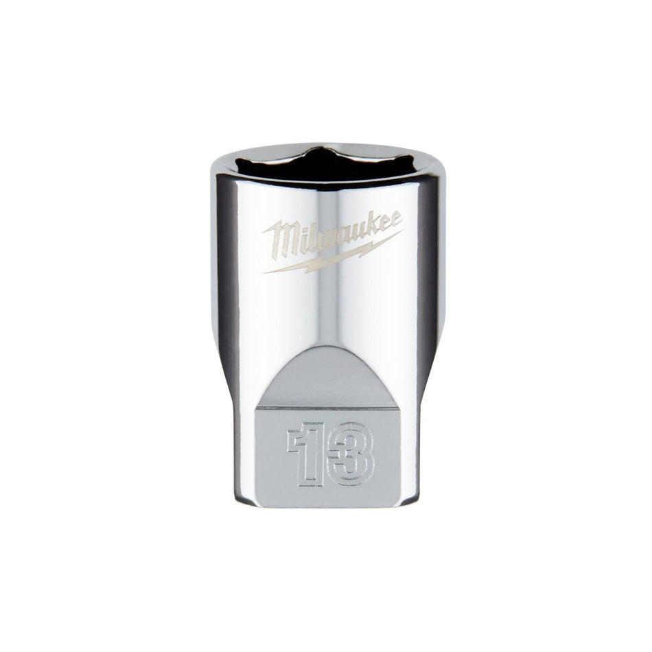 1/4" Drive 13mm Metric Socket with FOUR FLAT™ Sides - AAA Industrial Supply