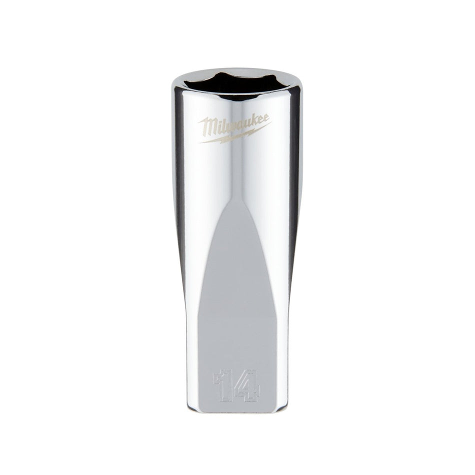 1/4" Drive 14mm Metric Deep Socket with FOUR FLAT™ Sides - AAA Industrial Supply