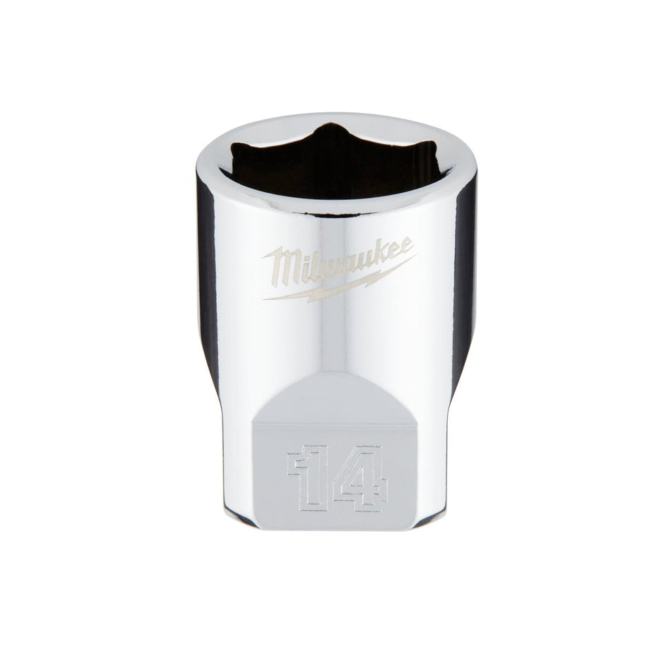 1/4" Drive 14mm Metric Socket with FOUR FLAT™ Sides - AAA Industrial Supply