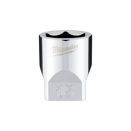 1/4" Drive 15mm Metric Socket with FOUR FLAT™ Sides - AAA Industrial Supply