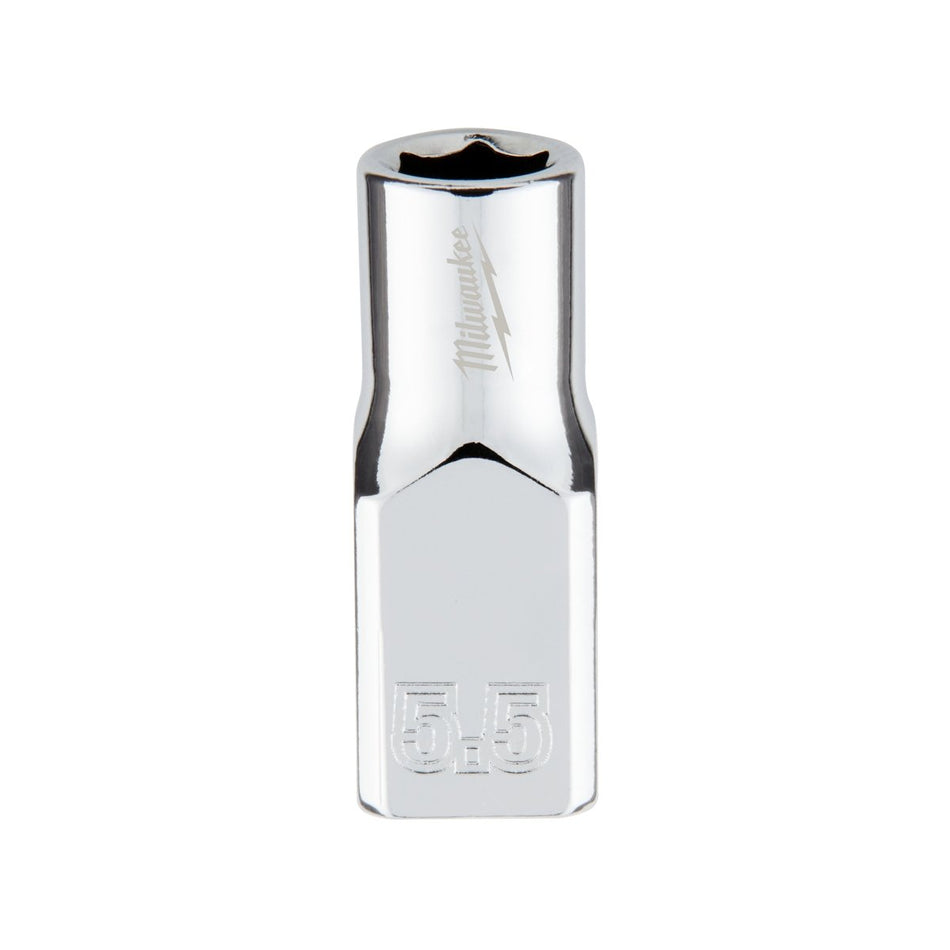 1/4" Drive 5.5mm Metric Socket with FOUR FLAT™ Sides - AAA Industrial Supply