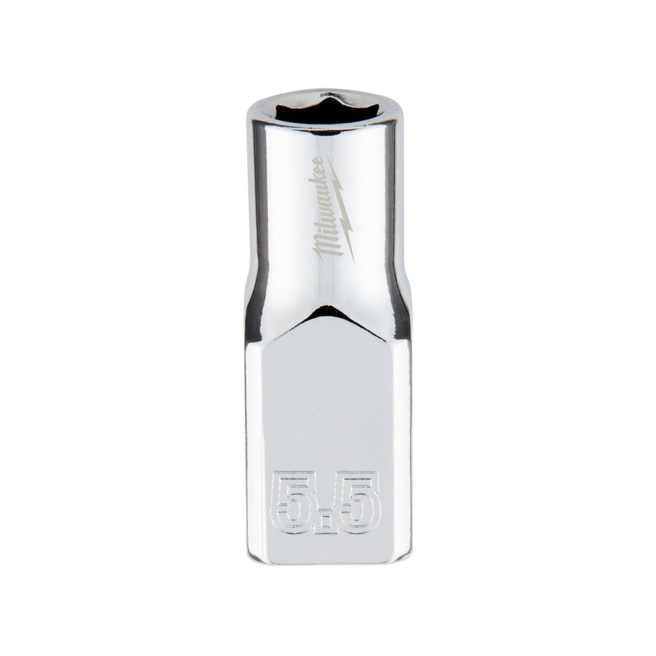 1/4" Drive 5.5mm Metric Socket with FOUR FLAT™ Sides - AAA Industrial Supply