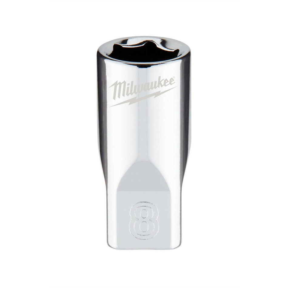 1/4" Drive 8mm Metric Socket with FOUR FLAT™ Sides - AAA Industrial Supply