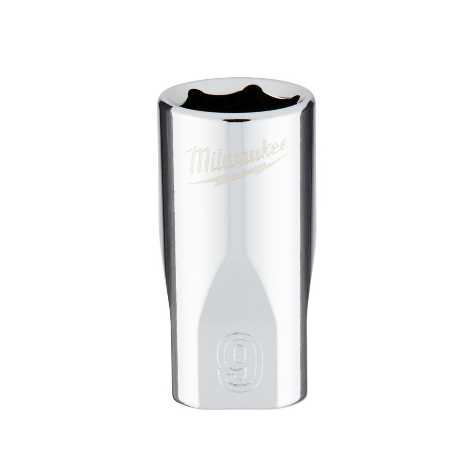 1/4" Drive 9mm Metric Socket with FOUR FLAT™ Sides - AAA Industrial Supply