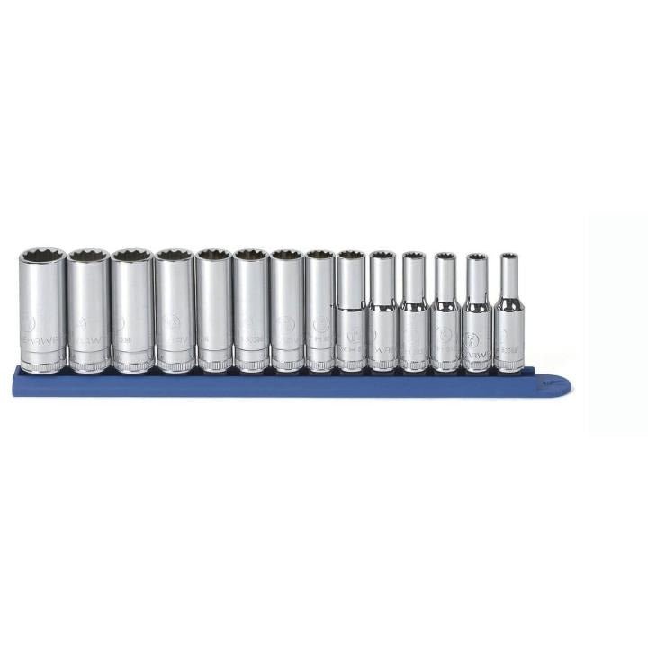 14 Piece 3/8" Drive 12 Point Deep Metric Socket Set - AAA Industrial Supply
