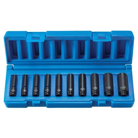 1/4" Surface Drive 10 Piece Deep Set - AAA Industrial Supply