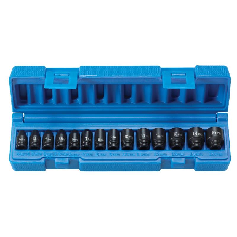 1/4" Surface Drive 14 Piece Standard Metric Set - AAA Industrial Supply