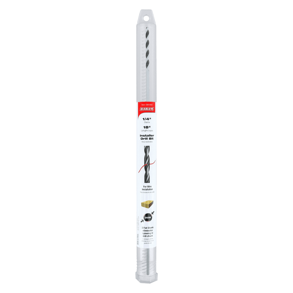 1/4" x 18" Installer Drill Bit for Wood - AAA Industrial Supply