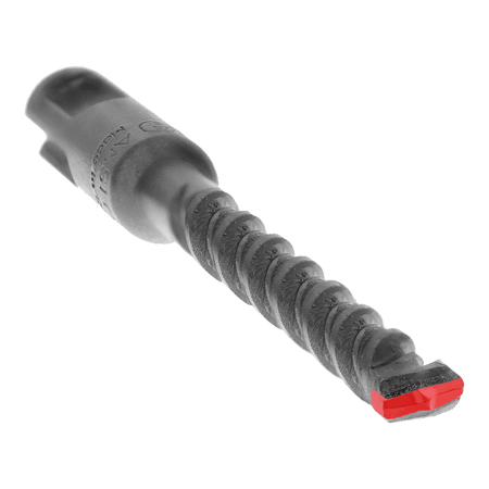 1/4" x 2" x 4" SDS - Plus 2 - Cutter Carbide - Tipped Hammer Drill Bit - AAA Industrial Supply